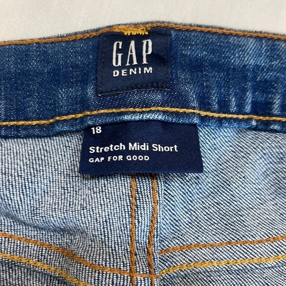 GAP KIDS Blue Stretch MIDI Short Adjustable waist Size 18